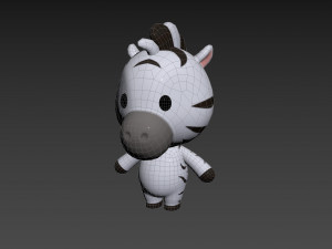 Character142 Rigged Zebra 3D 模型