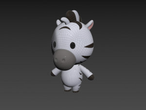Character142 Rigged Zebra 3D 模型