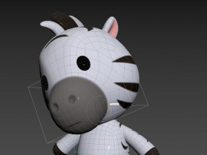 Character142 Rigged Zebra 3D 模型