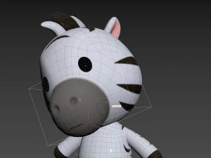 Character142 Rigged Zebra 3D Model