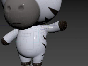 Character142 Rigged Zebra 3D Model