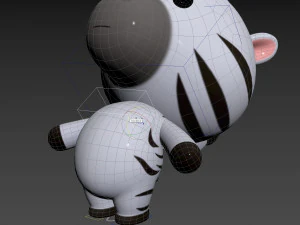 Character142 Rigged Zebra 3D Model
