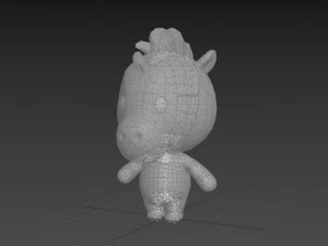 Character142 Rigged Zebra 3D Model