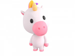 Character143 Rigged Unicorn 3D Model