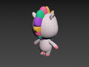 Character143 Rigged Unicorn 3D Model
