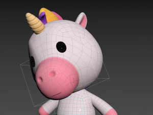 Character143 Rigged Unicorn 3D Model