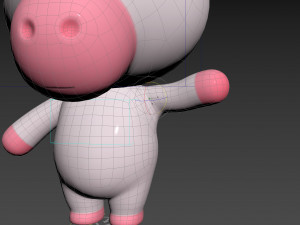 Character143 Rigged Unicorn 3D Model