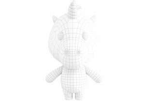 Character143 Rigged Unicorn 3D Model