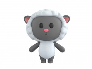 Character144 Rigged Sheep 3D Model