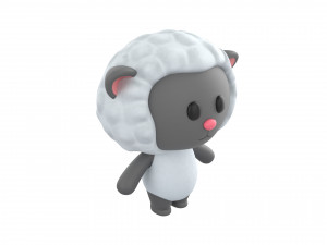 Character144 Rigged Sheep 3D Model