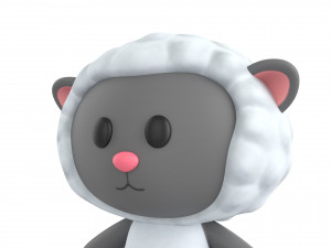 Character144 Rigged Sheep 3D Model