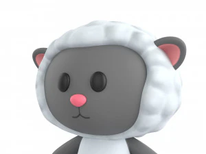 Character144 Rigged Sheep 3D Model