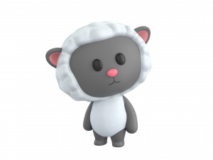 Character144 Rigged Sheep 3D Model