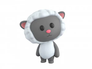 Character144 Rigged Sheep 3D Model