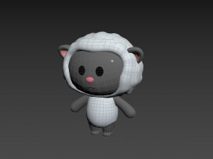 Character144 Rigged Sheep 3D Model
