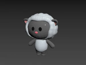 Character144 Rigged Sheep 3D Model