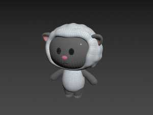 Character144 Rigged Sheep 3D Model