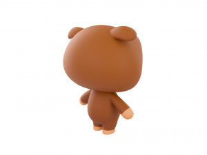 Character145 Rigged Bulldog 3D Model