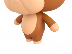 Character145 Rigged Bulldog 3D Model