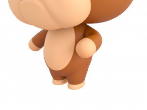 Character145 Rigged Bulldog 3D Model