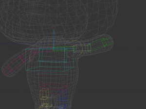 Character145 Rigged Bulldog 3D Model