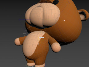 Character145 Rigged Bulldog 3D Model
