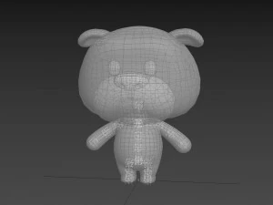 Character145 Rigged Bulldog 3D Model