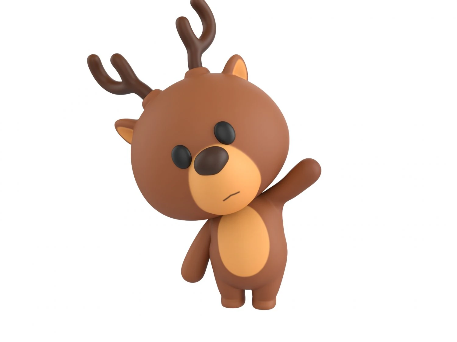 Character146 Rigged Deer 3D Model .c4d .max .obj .3ds .fbx .stl .blend