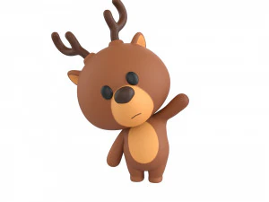 Character146 Rigged Deer 3D Модель