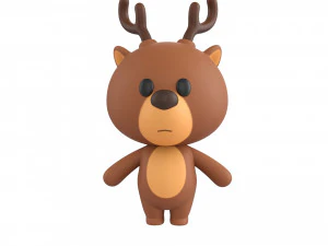 Character146 Rigged Deer 3D Model