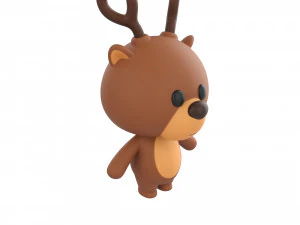 Character146 Rigged Deer 3D Model