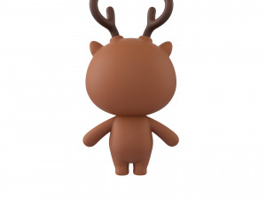 Character146 Rigged Deer 3D-Modell
