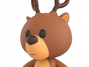 Character146 Rigged Deer 3D Model