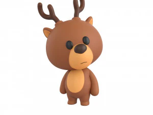 Character146 Rigged Deer 3D Model