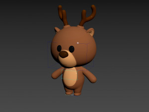 Character146 Rigged Deer 3D-Modell