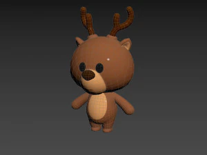 Character146 Rigged Deer 3D Model