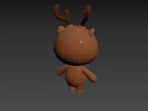 Character146 Rigged Deer 3D Model