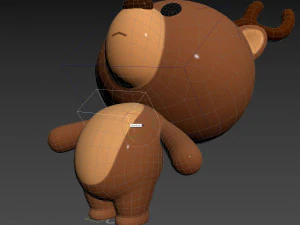 Character146 Rigged Deer 3D Model