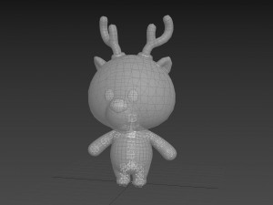 Character146 Rigged Deer 3D-Modell