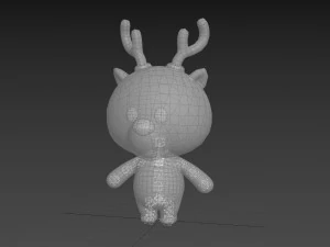 Character146 Rigged Deer 3D Model