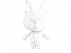 Character146 Rigged Deer 3D-Modell