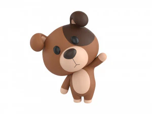 Personagem 147 C&atilde;o Rigged Modelo 3D