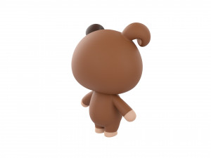 Character147 Rigged Dog 3Dモデル