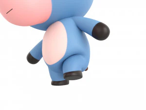 Character148 Rigged Donkey 3D Model
