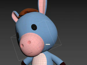 Character148 Rigged Donkey 3D Model