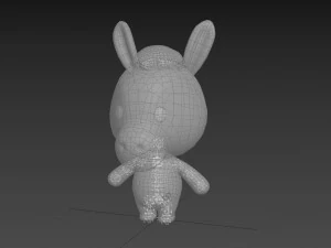 Character148 Rigged Donkey 3D Model