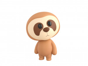 Character149 Rigged Sloth Modello 3D
