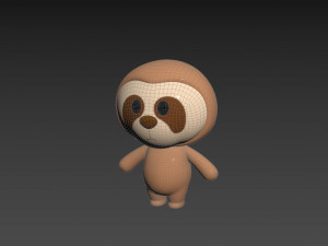 Character149 Rigged Sloth Modello 3D