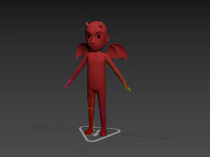 Character150 조작된 악마 3D 모델