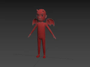 Character150 조작된 악마 3D 모델